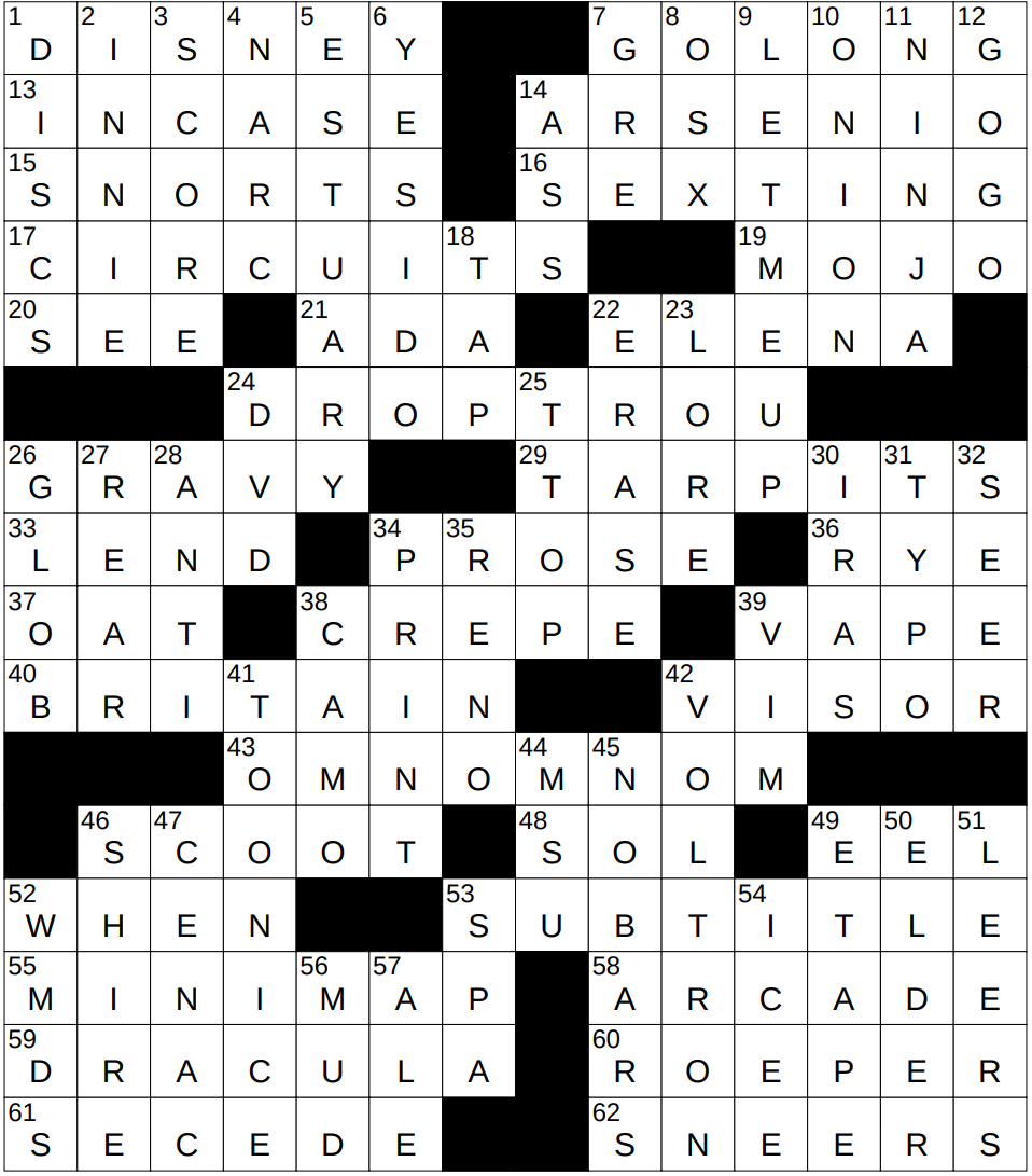 0327 25 NY Times Crossword 27 Mar 25 Thursday NYXCrossword 0327 25 NY Times Crossword 27 Mar 25 Thursday NYXCrossword