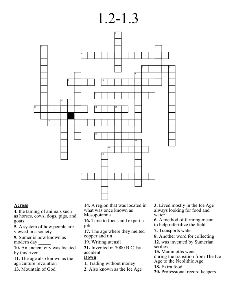 1 2 1 3 Crossword WordMint 1 2 1 3 Crossword WordMint