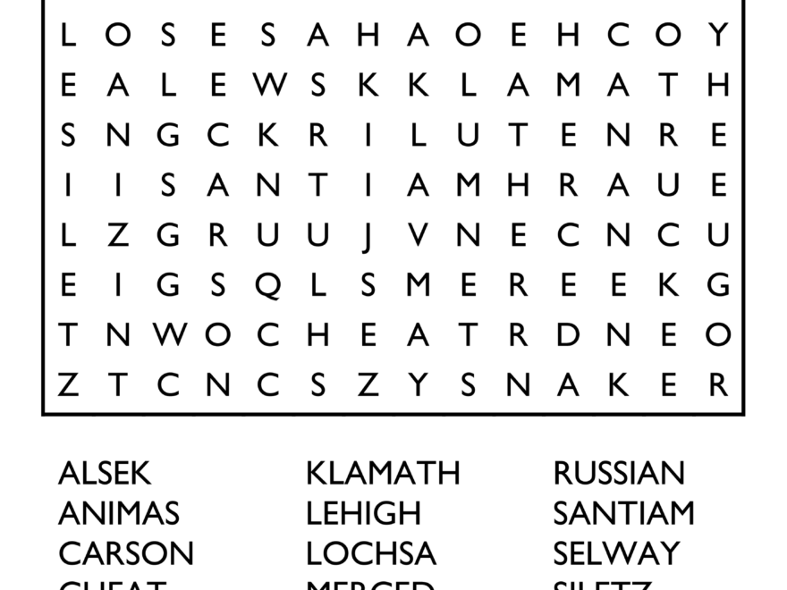 10 Free Printable Word Search Puzzles