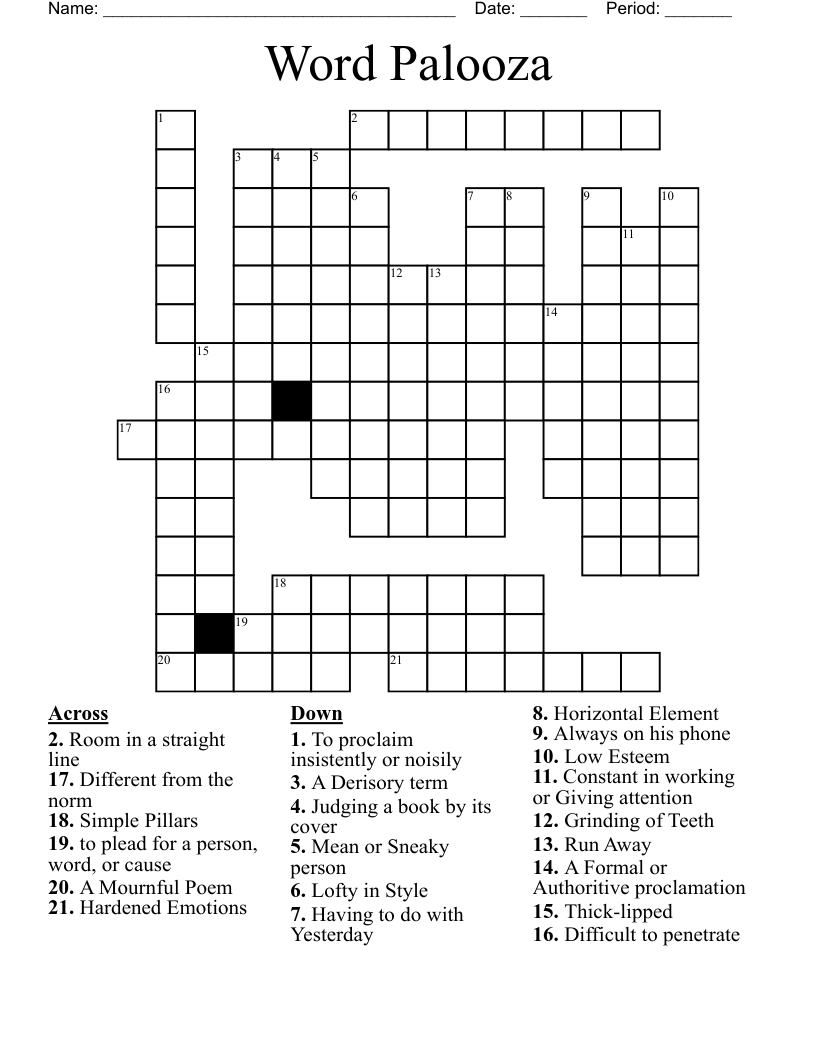 10 Words From Book Crossword WordMint 10 Words From Book Crossword WordMint