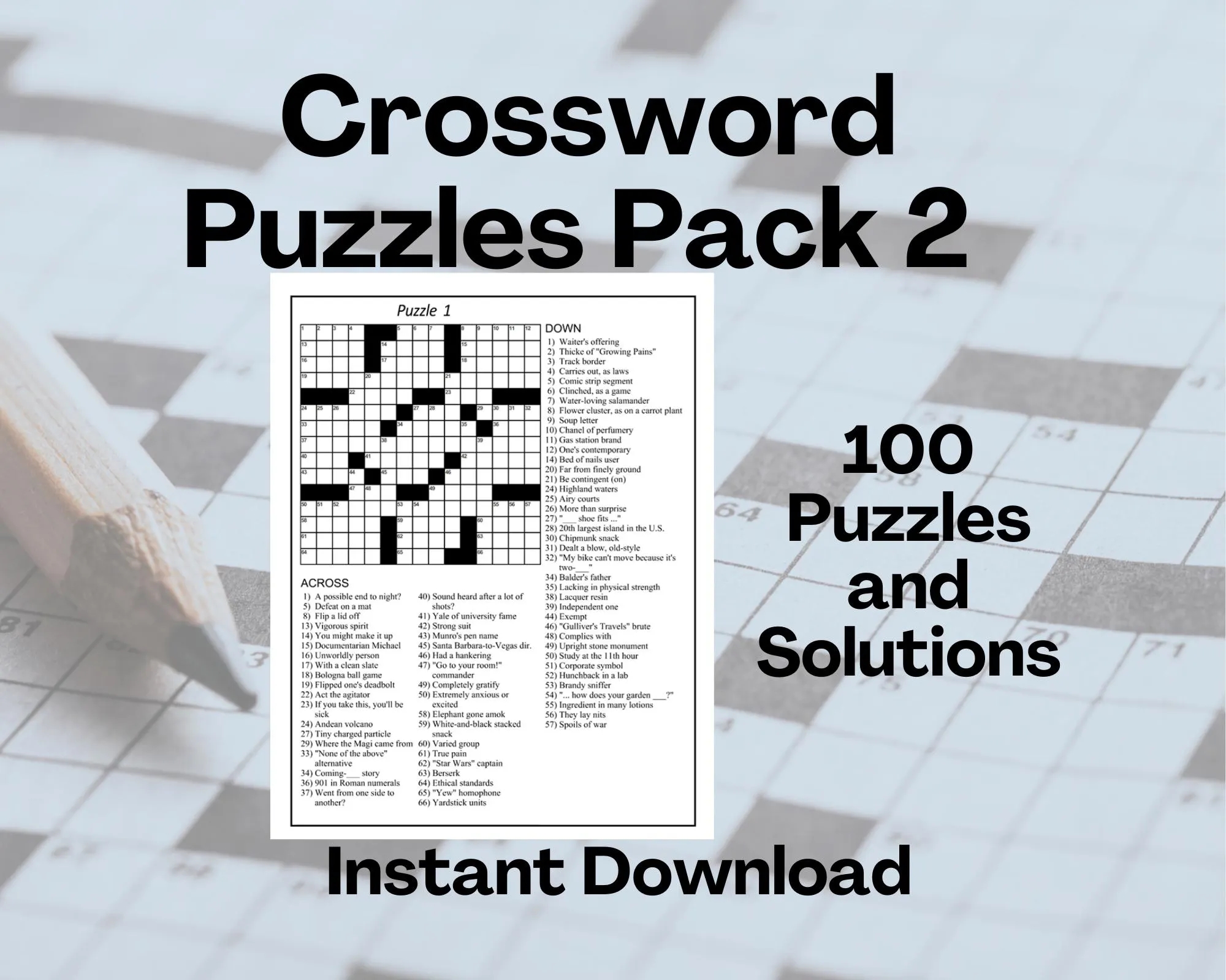 100 Printable Crossword Puzzles For Adults Large Print Word Games Brain Games Digital Printable Puzzle Book Instant Download PDF Etsy 100 Printable Crossword Puzzles For Adults Large Print Word Games Brain Games Digital Printable Puzzle Book Instant Download PDF Etsy