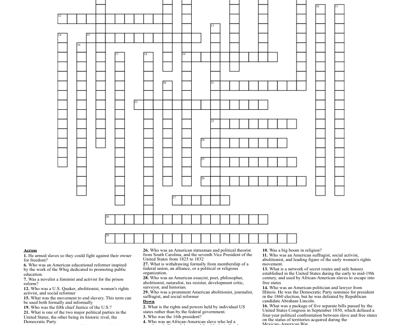 40 Question Crossword WordMint