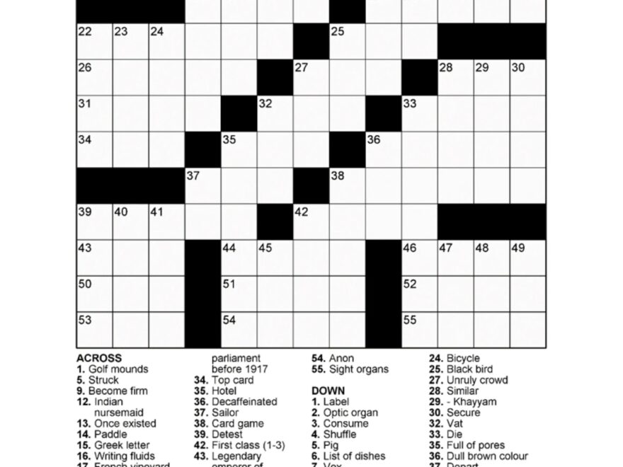 60 Large Print Crossword Puzzles Vol 2 Etsy Sweden