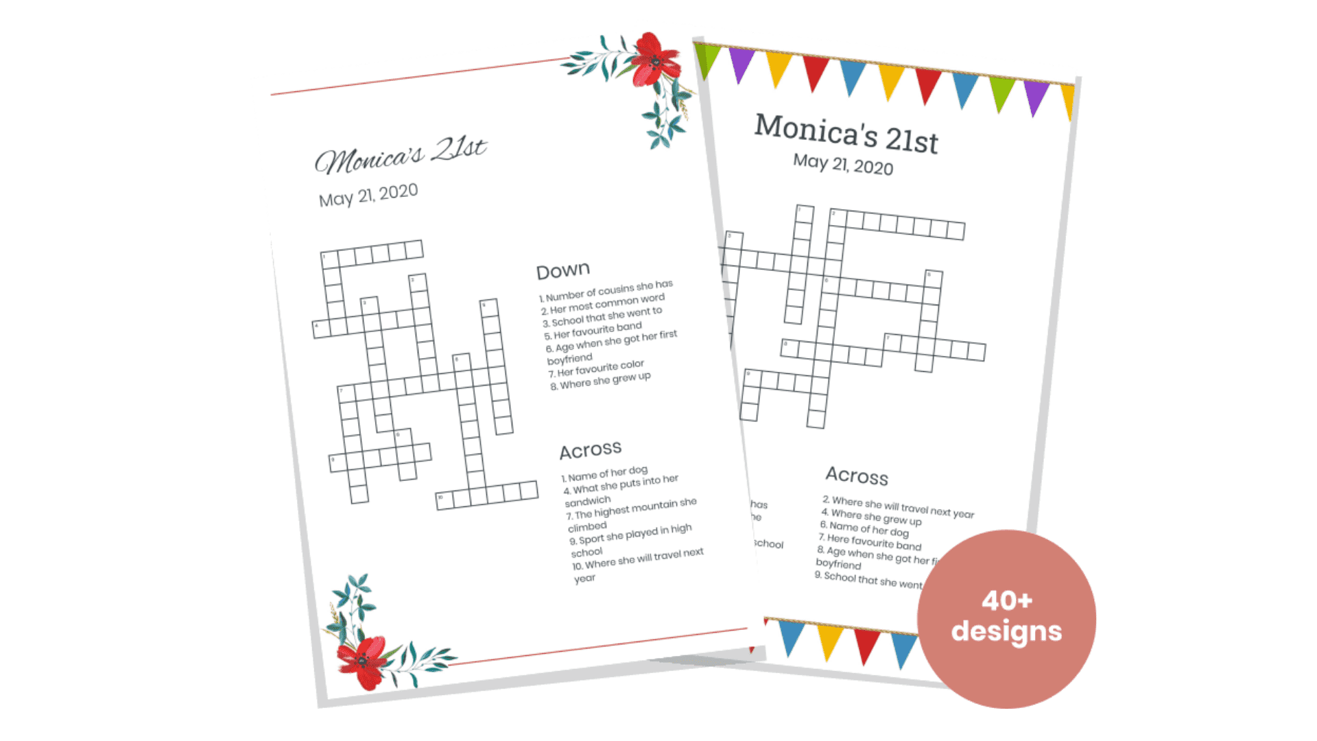 75 Clues And Questions Ideas For A Birthday Crossword Puzzle Perfect Crosswords Blog