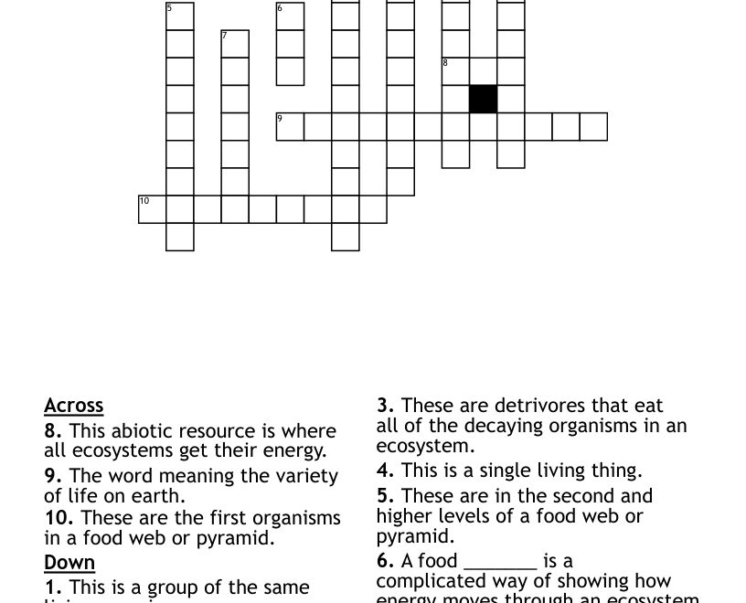 7th Grade Crossword WordMint