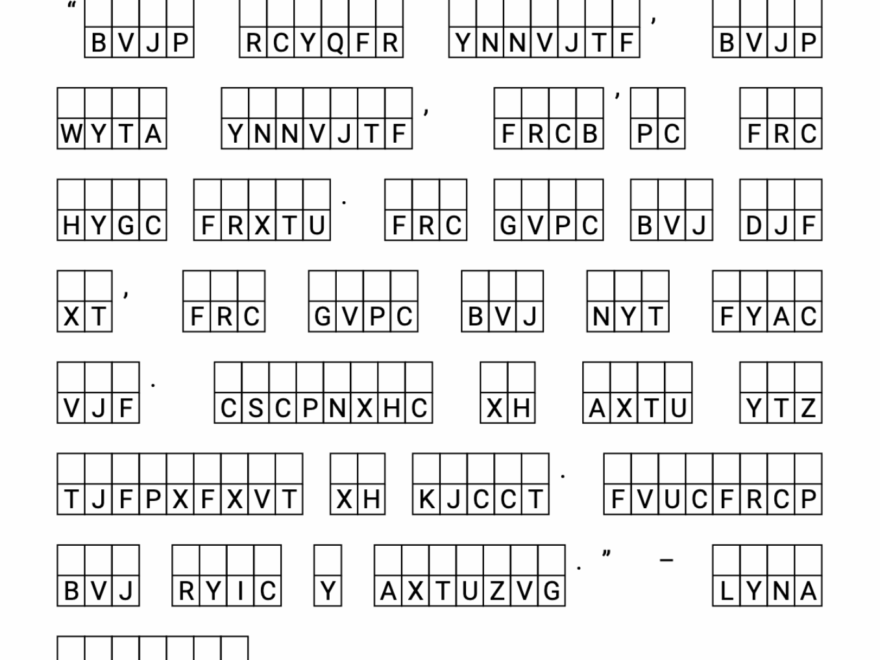 A Book Creator Cryptogram Puzzle Creator Tool