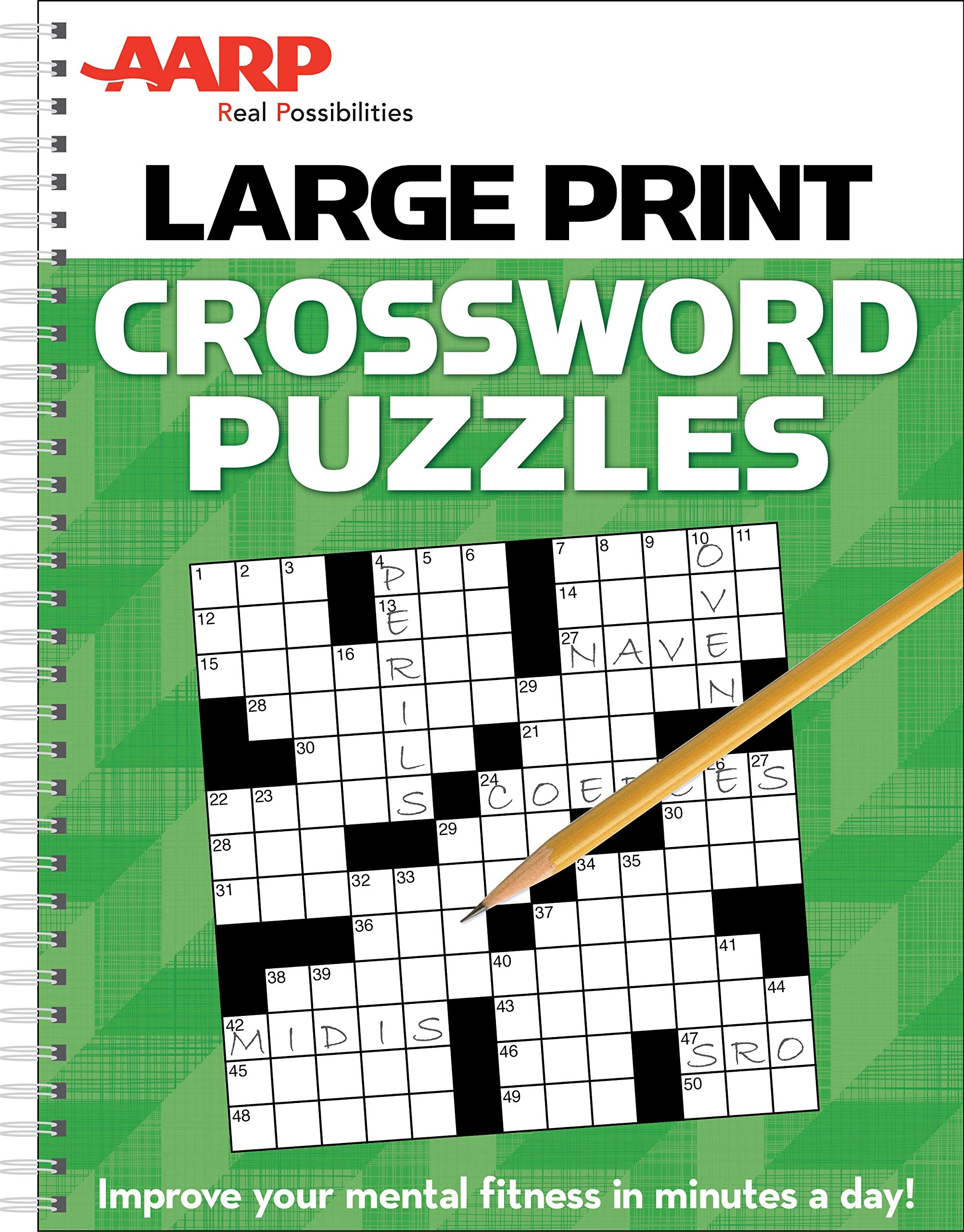 AARP Large Print Crossword Puzzles Publications International Ltd 9781450894364 Amazon Books AARP Large Print Crossword Puzzles Publications International Ltd 9781450894364 Amazon Books