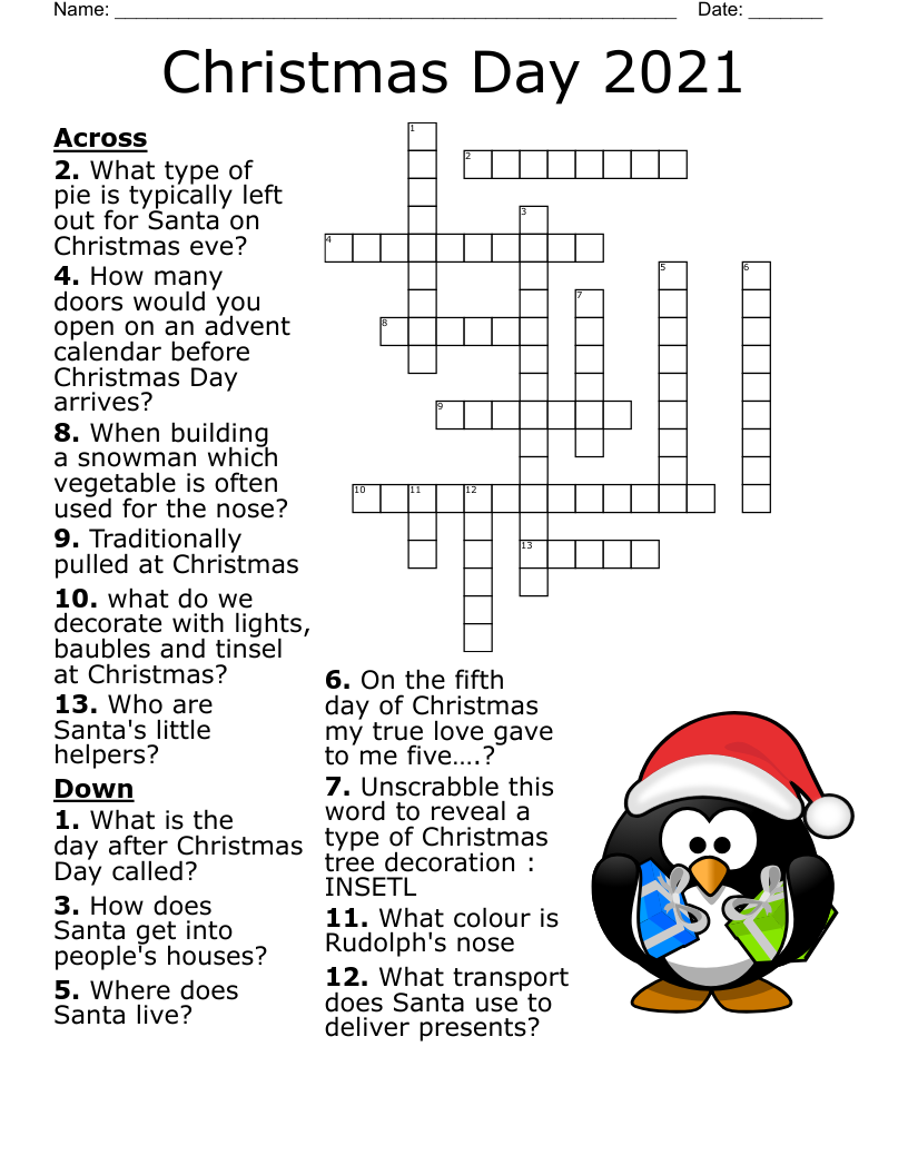 Advent Crossword WordMint Advent Crossword WordMint