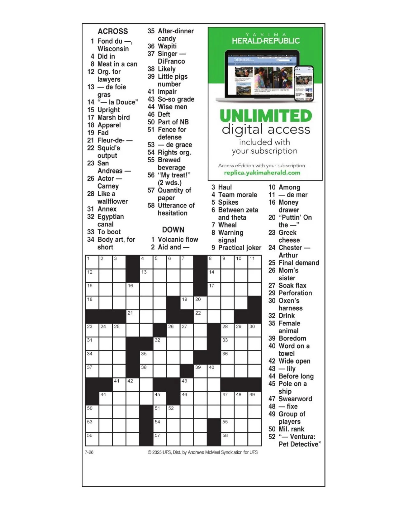 Joseph Thomas Crossword Free Printable