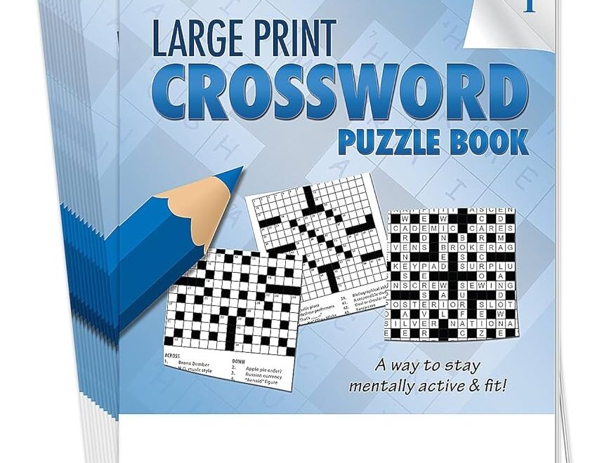 Amazon ZOCO Large Print Crossword Puzzle Books 25 Bulk Pack Games For Adults The Visually Impaired Seniors Gifts For Assisted Living Residents Vol 1 Toys Games