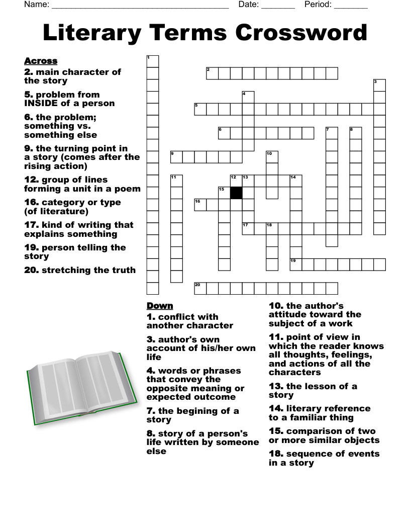 American Literature Crossword Puzzle WordMint American Literature Crossword Puzzle WordMint