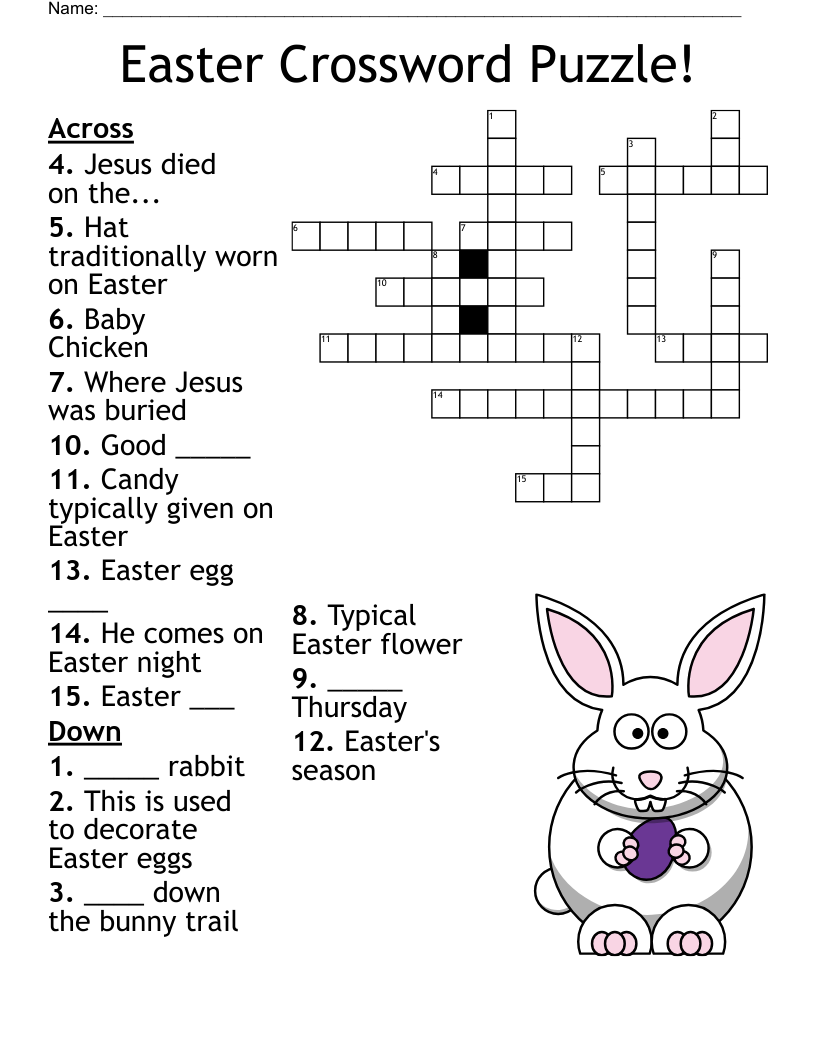April Crossword WordMint