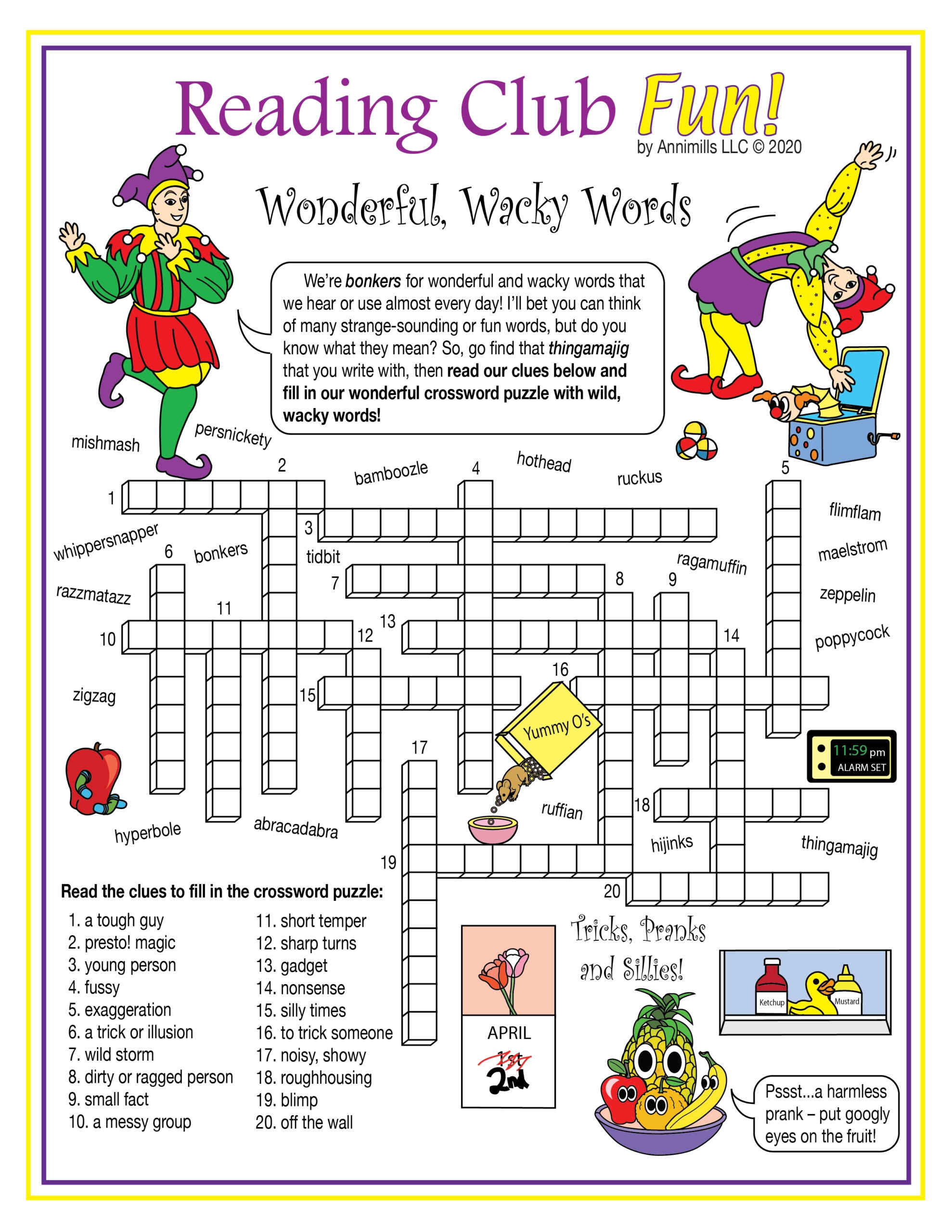 April Fools Crossword Puzzle Printable April Fools Crossword Puzzle Printable