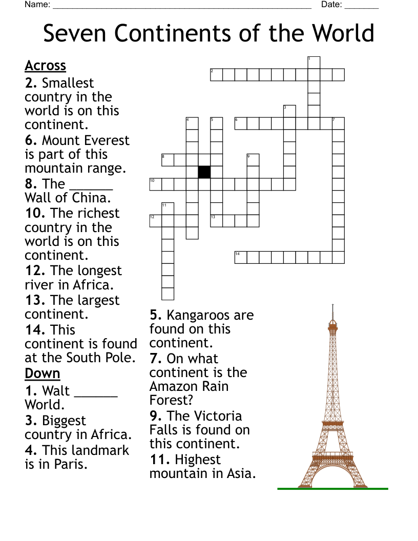 Asia Crossword WordMint Asia Crossword WordMint