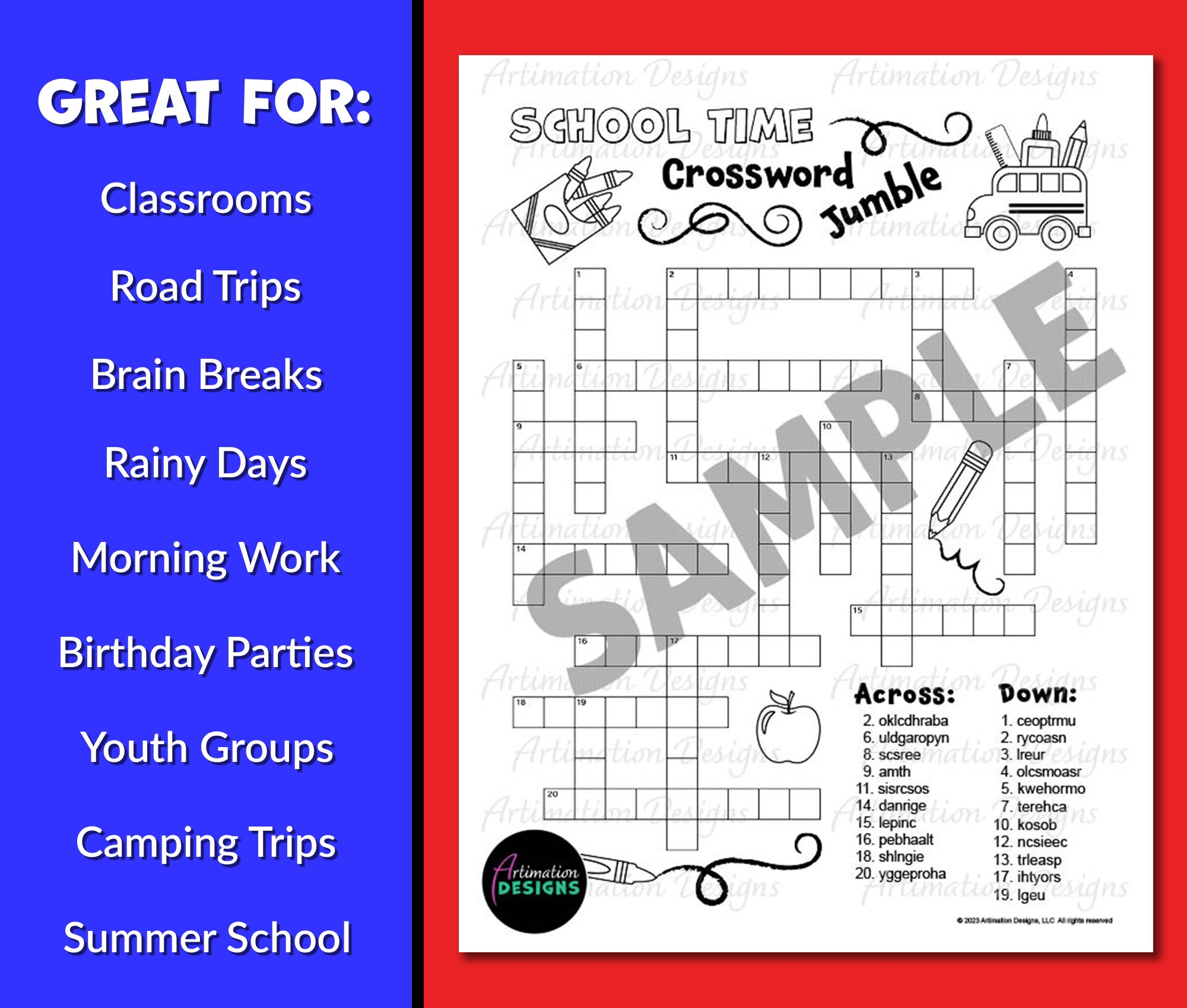 Back To School Crossword Puzzle Printable Free Back To School Crossword Puzzle Printable Free