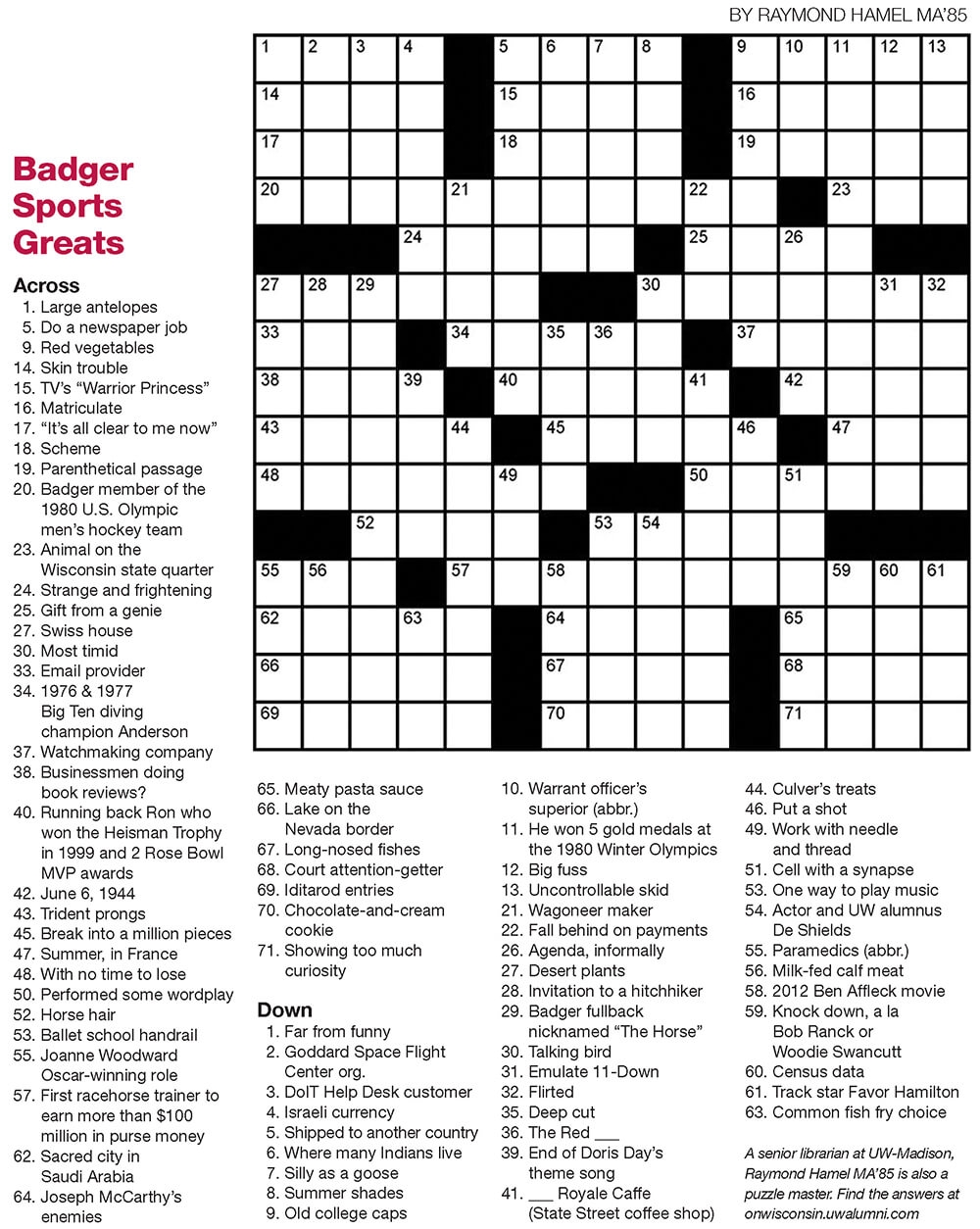 Badger Sports Greats On Wisconsin Magazine Badger Sports Greats On Wisconsin Magazine