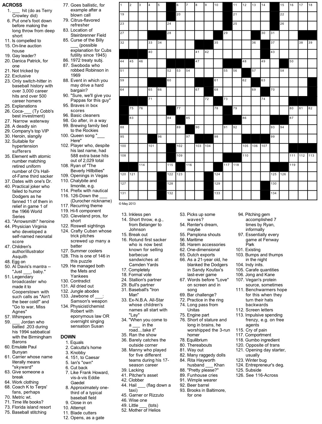 Mail On Sunday Crossword Printable Mail On Sunday Crossword Printable
