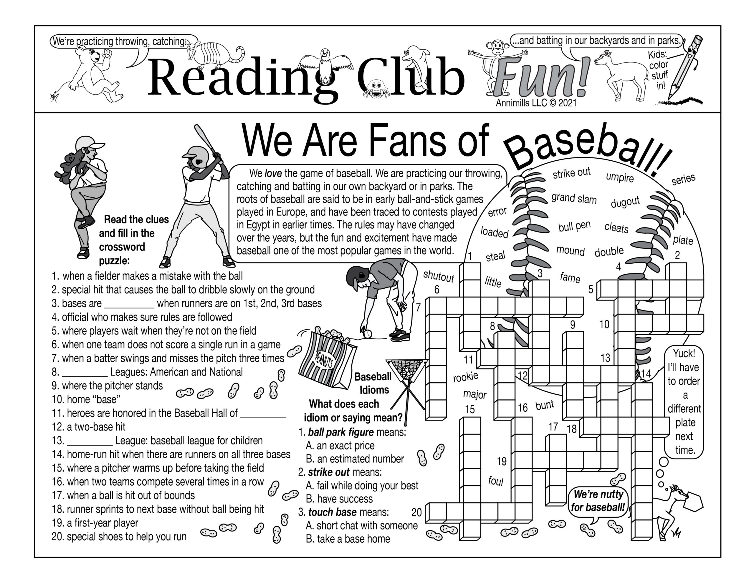 Baseball And Spring Sports Printable Puzzles Set Made By Teachers Baseball And Spring Sports Printable Puzzles Set Made By Teachers