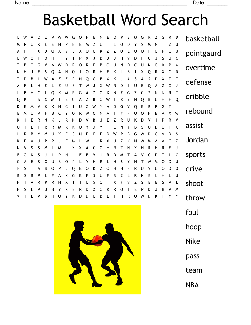 Basketball Crossword WordMint Basketball Crossword WordMint