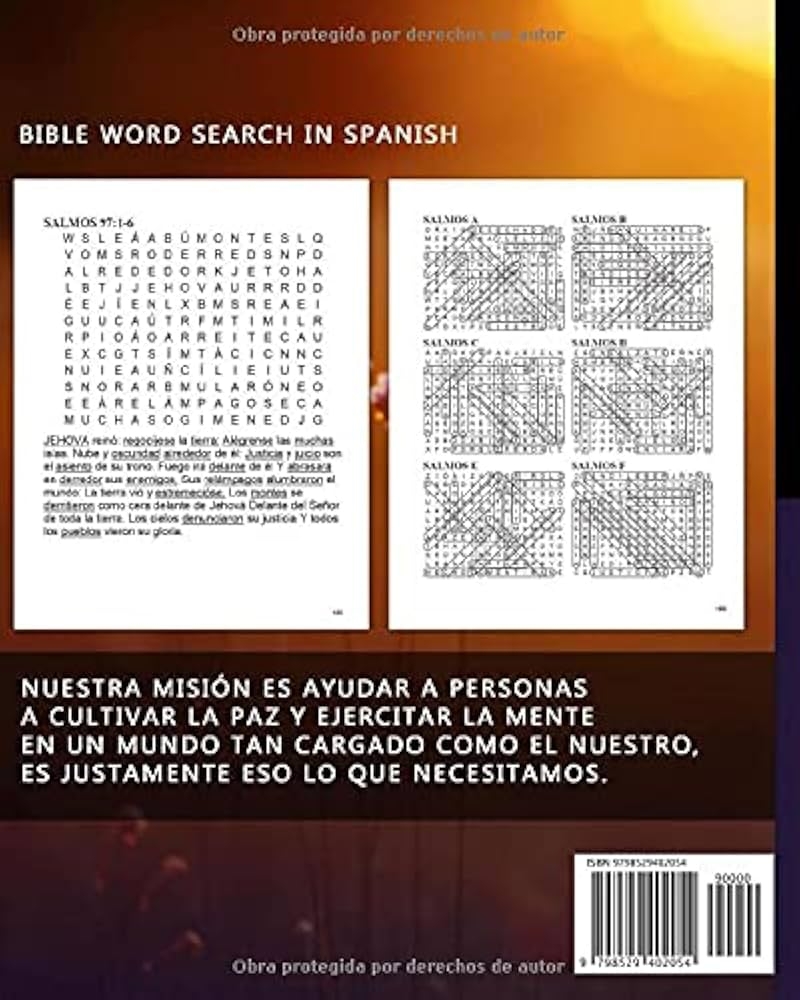 Bible Crossword Printable Spainish
