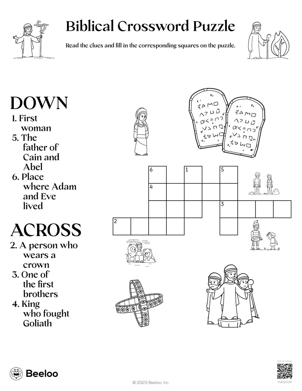 Adam And Eve Crossword Printable Adam And Eve Crossword Printable