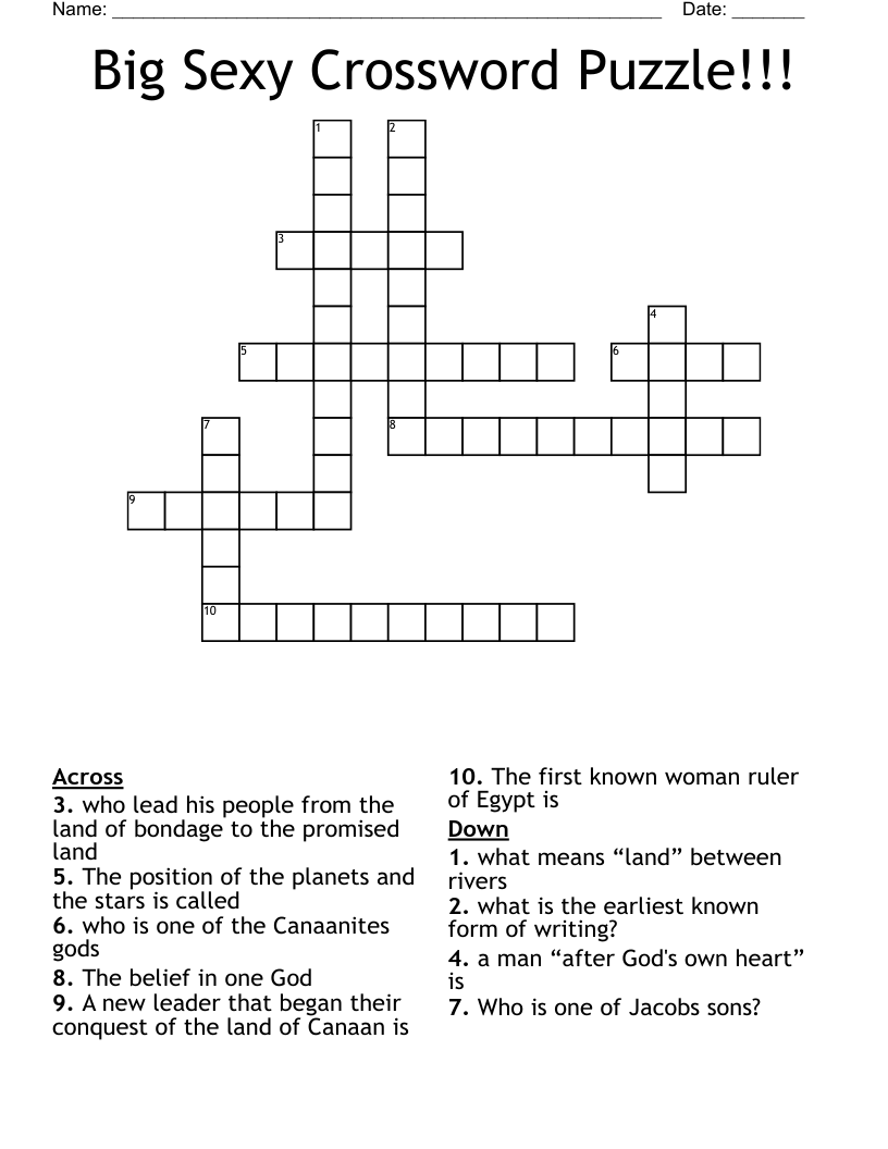 Big Crossword Puzzle Printable Big Crossword Puzzle Printable