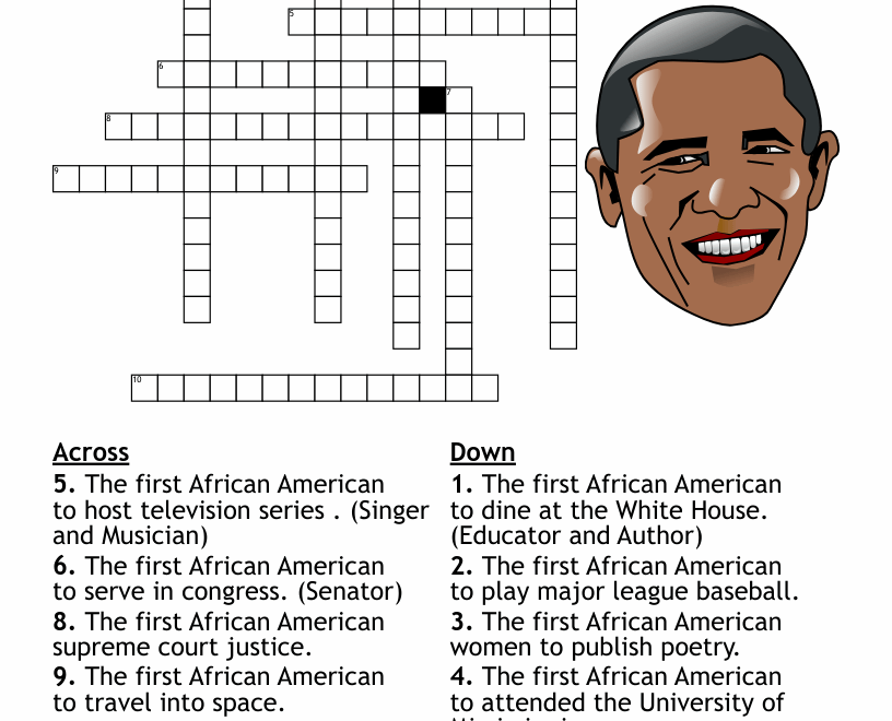 Black History Month Crossword WordMint