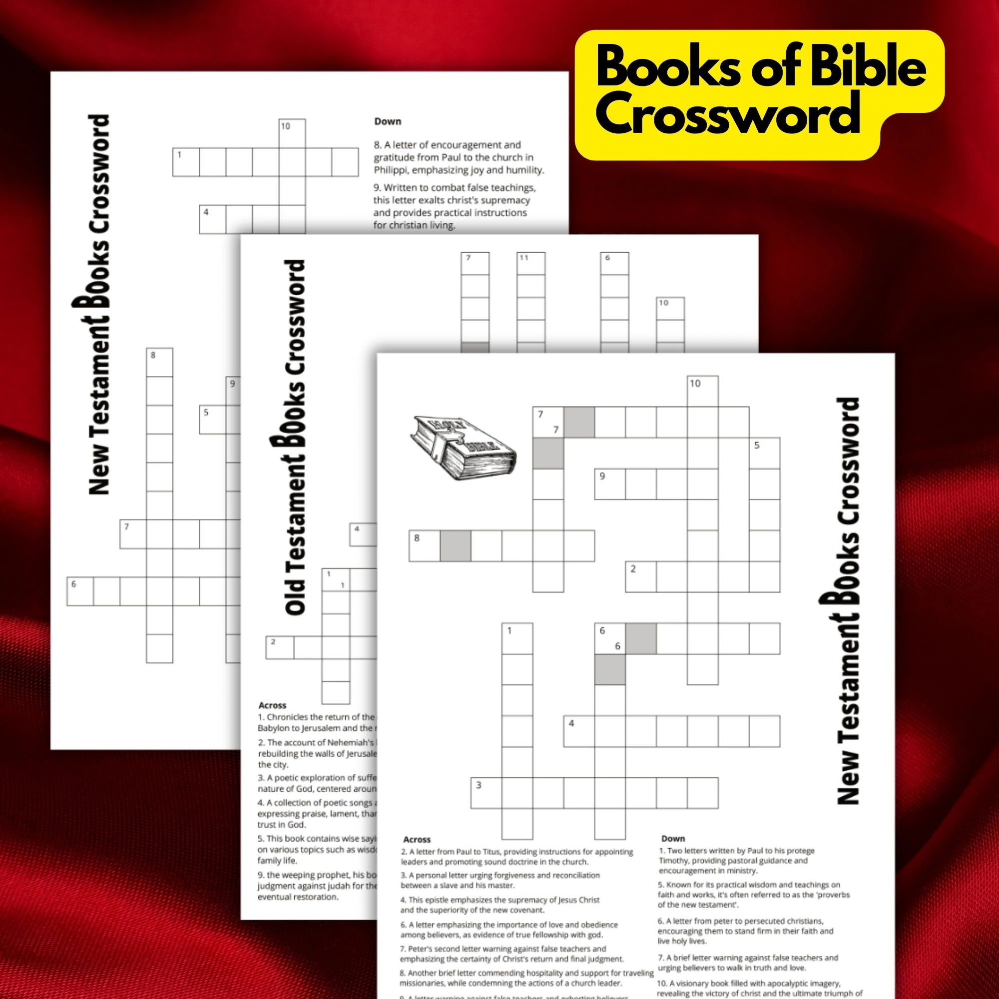Books Of The Bible Crossword Game Bible Crossword Puzzle Printable Sunday School Crossword Puzzle Printable Etsy Books Of The Bible Crossword Game Bible Crossword Puzzle Printable Sunday School Crossword Puzzle Printable Etsy