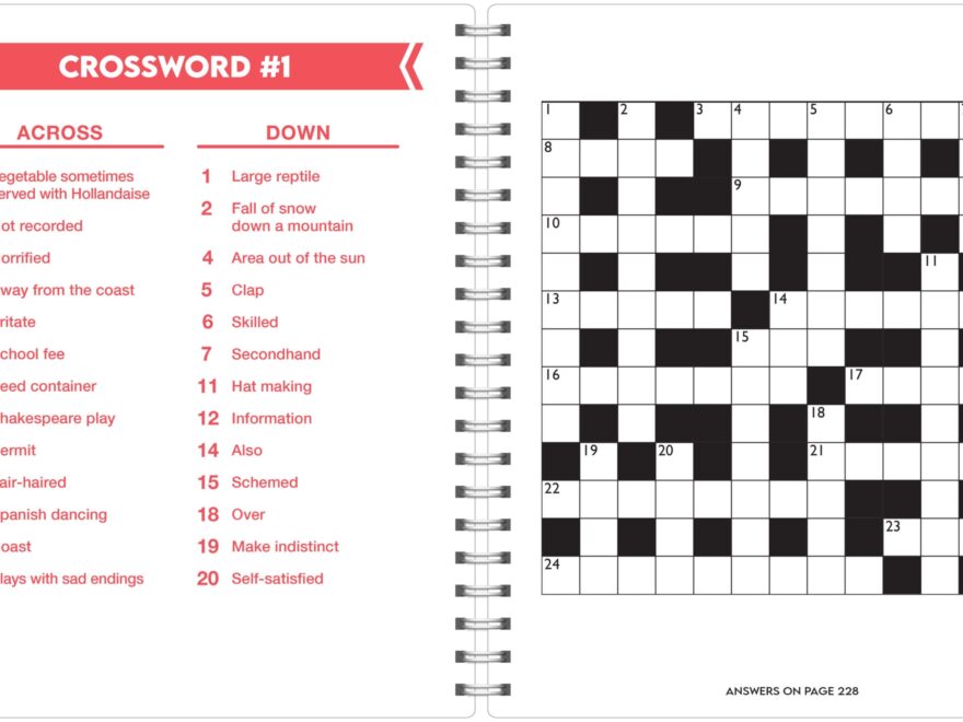 Brain Booster Large Print Crosswords Kidsbooks Publishing