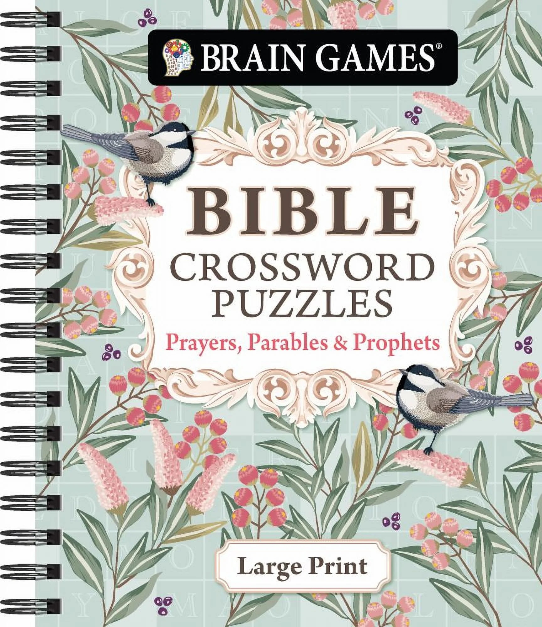 Brain Games Bible Crossword Puzzles Prayers Parables And Prophets Large Print Spiral Bound Walmart