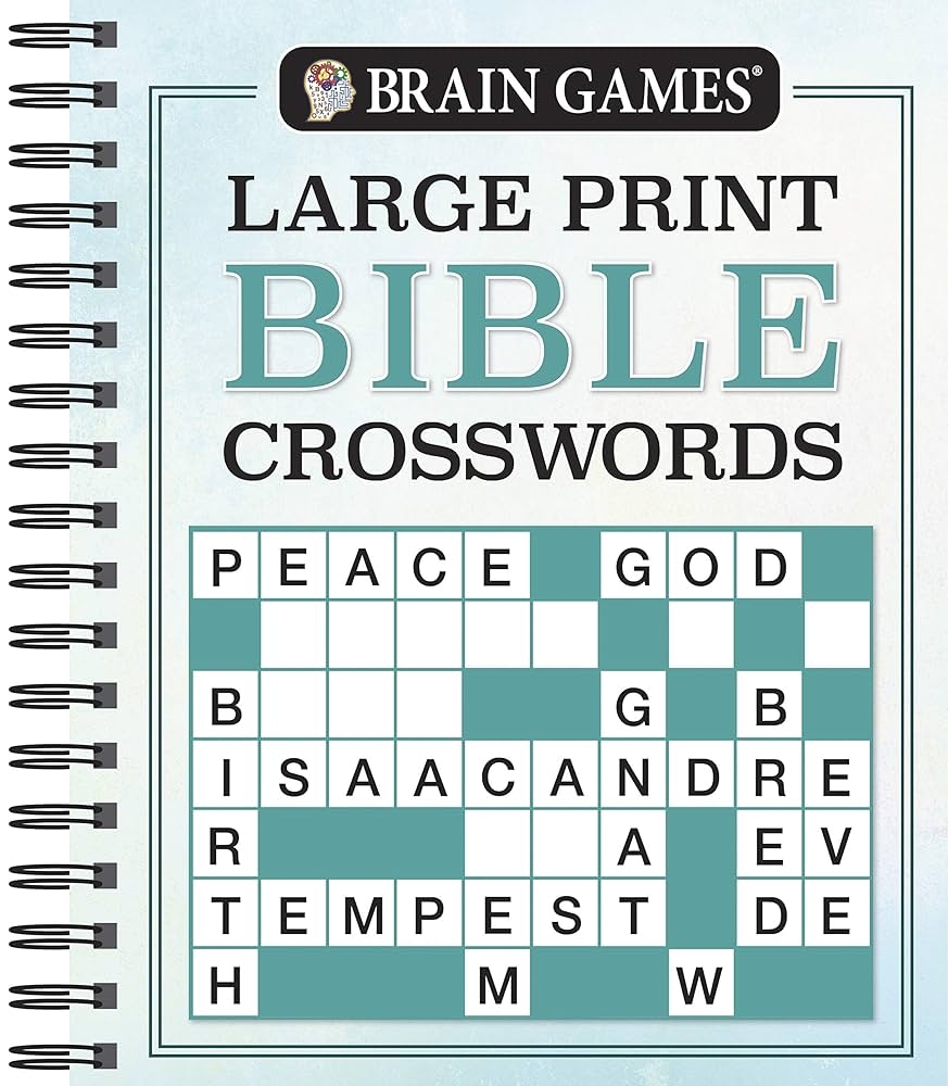 Brain Games Large Print Bible Crosswords Brain Games Bible Publications International Ltd Brain Games 9781640308459 Amazon Books