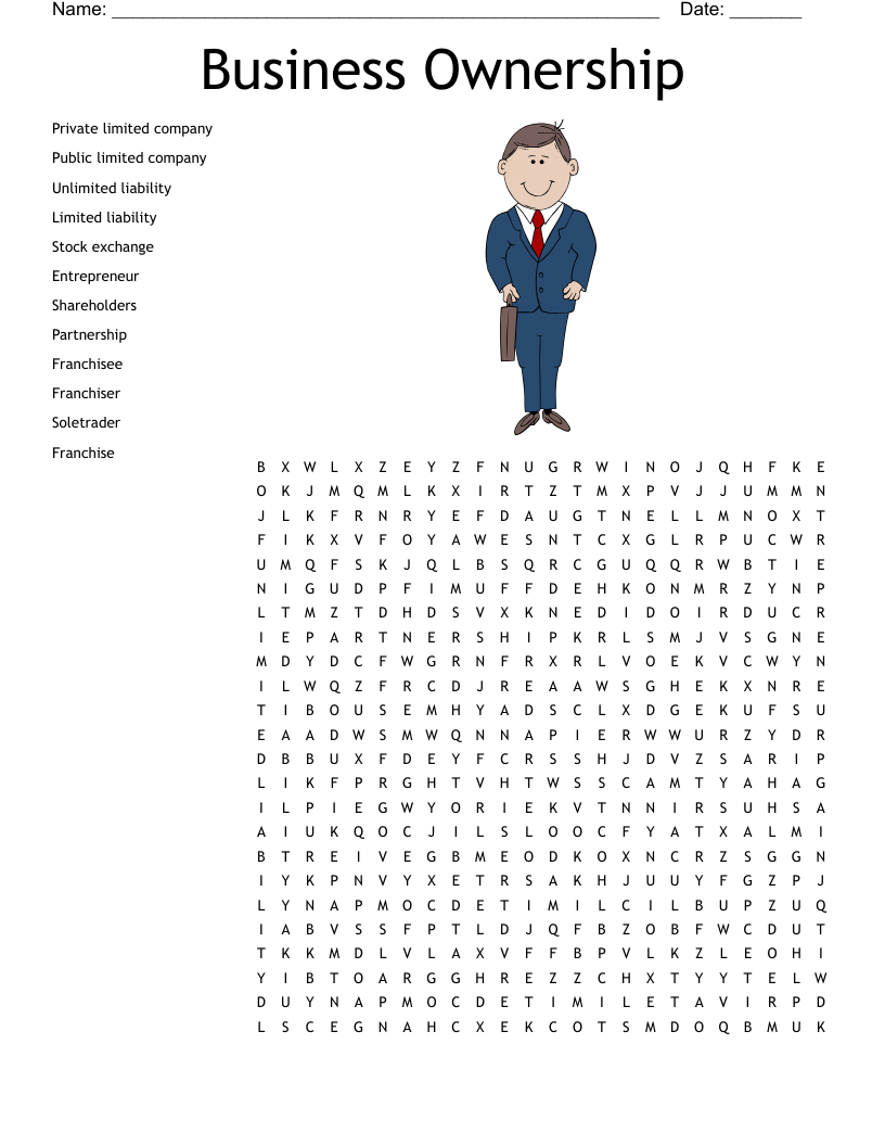 Business Puzzle Word Search WordMint Business Puzzle Word Search WordMint