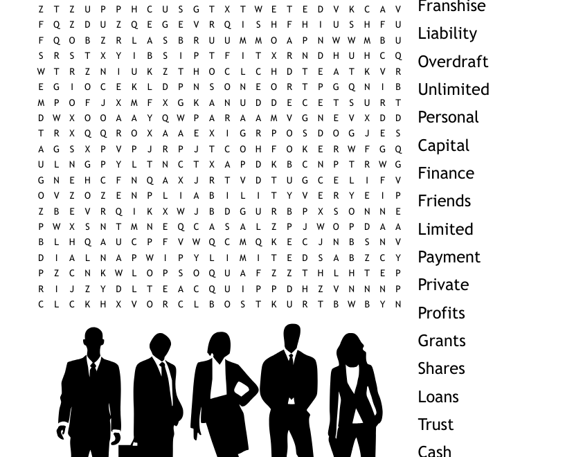 Business Puzzle Word Search WordMint