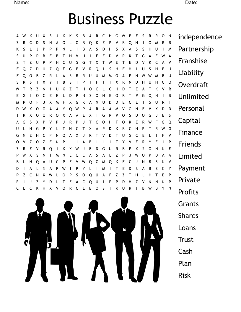 Business Puzzle Word Search WordMint Business Puzzle Word Search WordMint