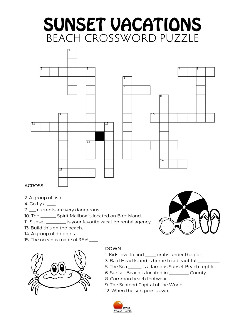 Crossword Puzzle Travel For Kids Printable Crossword Puzzle Travel For Kids Printable