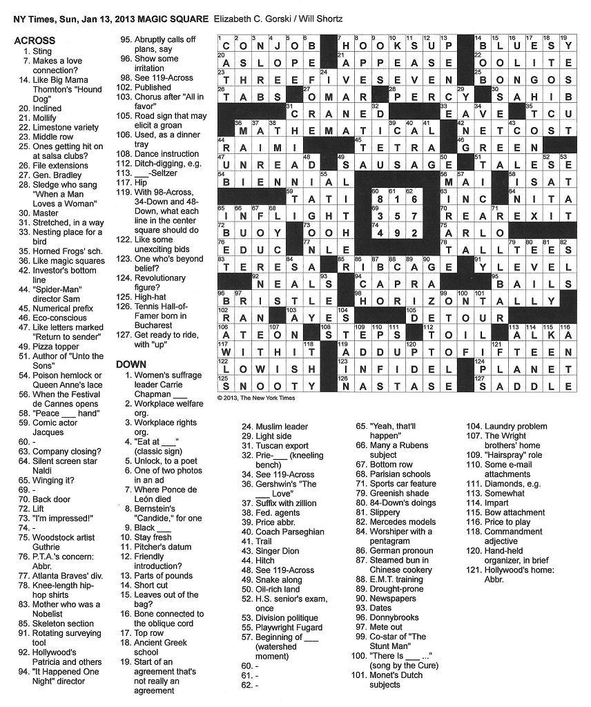 Chain Of Flowers The Cure In The NY Times Crossword Puzzle Chain Of Flowers The Cure In The NY Times Crossword Puzzle