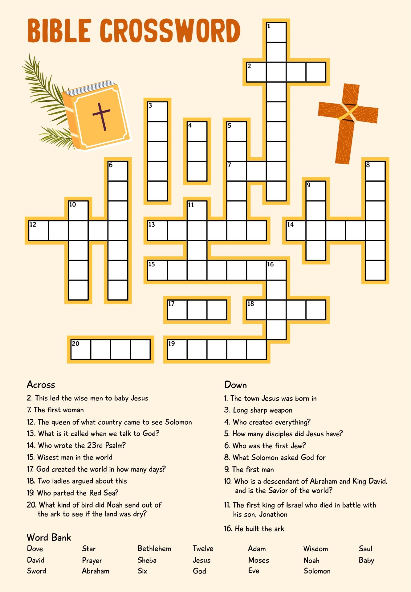 Christian Crossword Puzzles 10 Free PDF Printables Printablee Christian Crossword Puzzles 10 Free PDF Printables Printablee