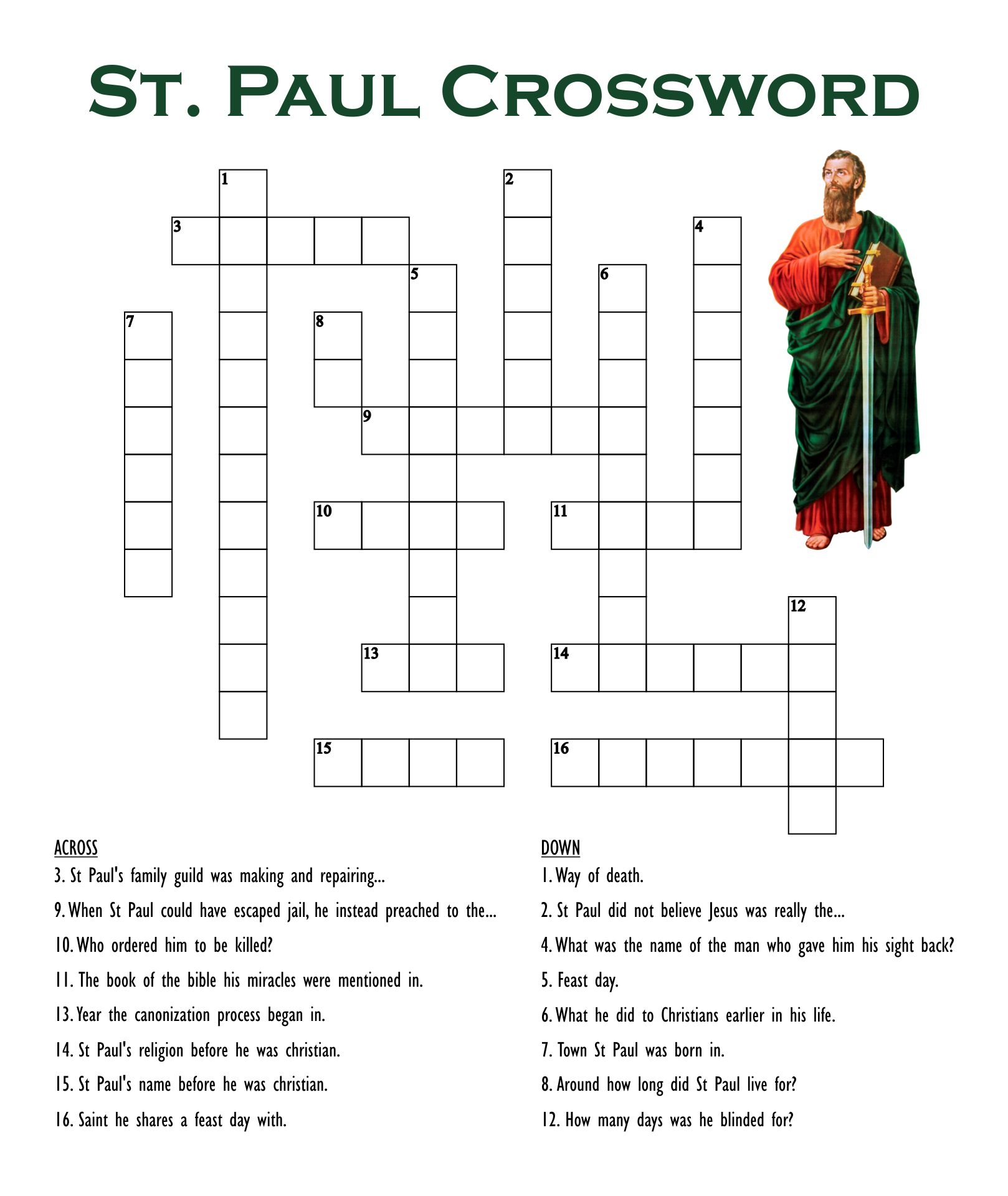 Free Printable Christian Crossword Puzzles For Adults Free Printable Christian Crossword Puzzles For Adults