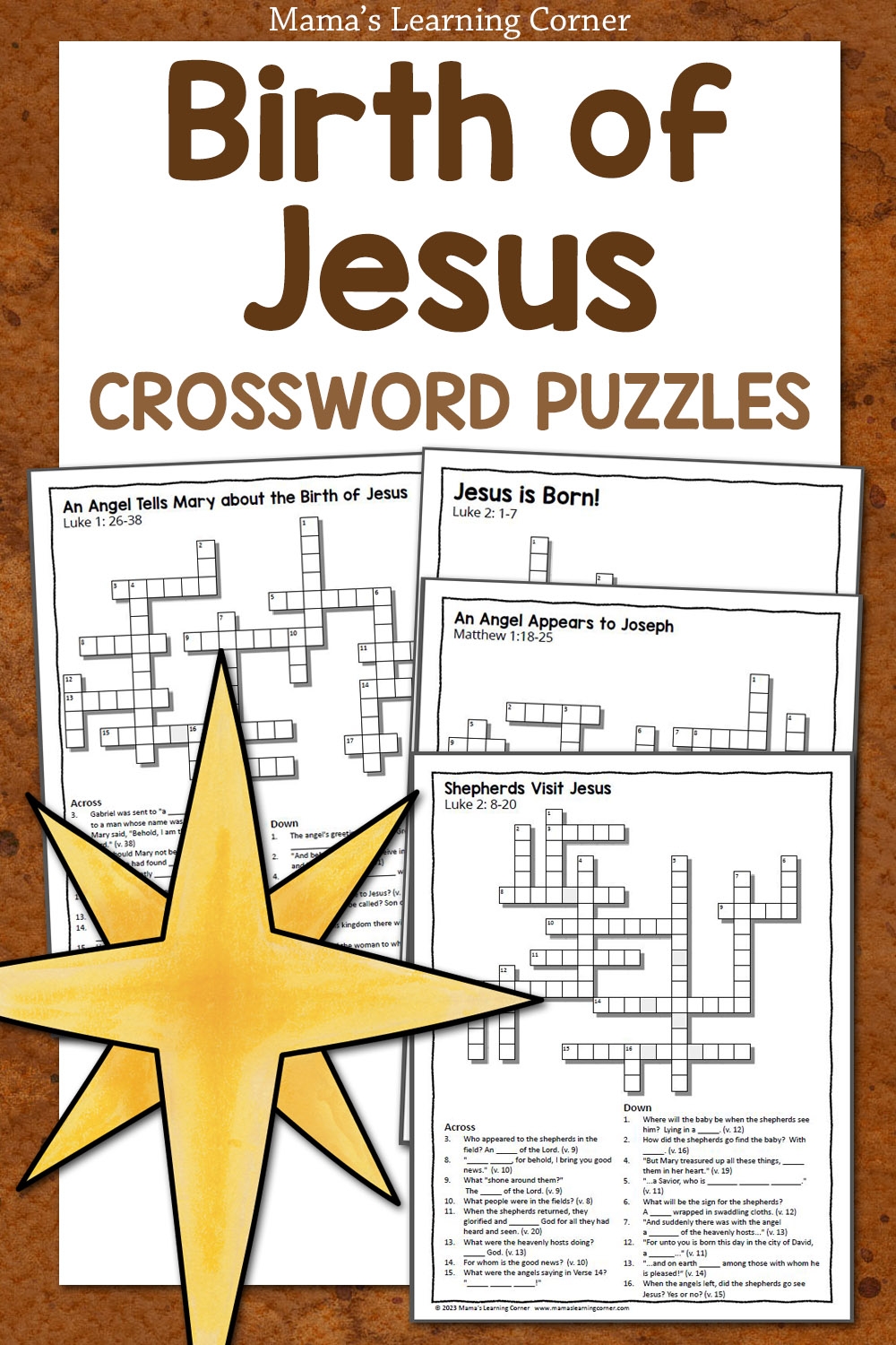 Christian Christmas Crossword Puzzles Printable Christian Christmas Crossword Puzzles Printable