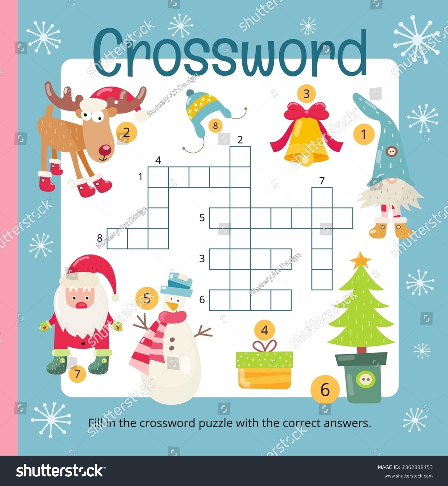 Christmas Crosswords Printable Christmas Crosswords Printable