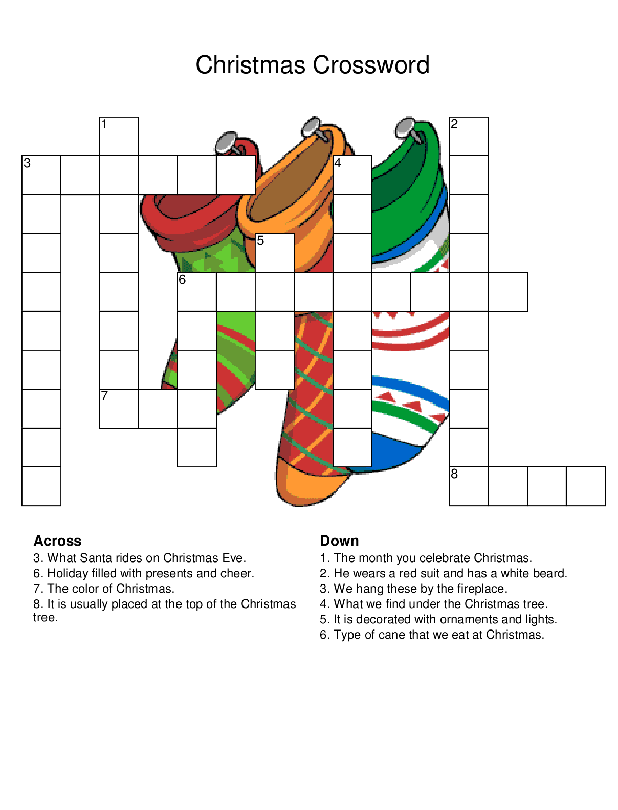 Christmas Crossword Puzzles Best Coloring Pages For Kids Christmas Crossword Puzzles Best Coloring Pages For Kids