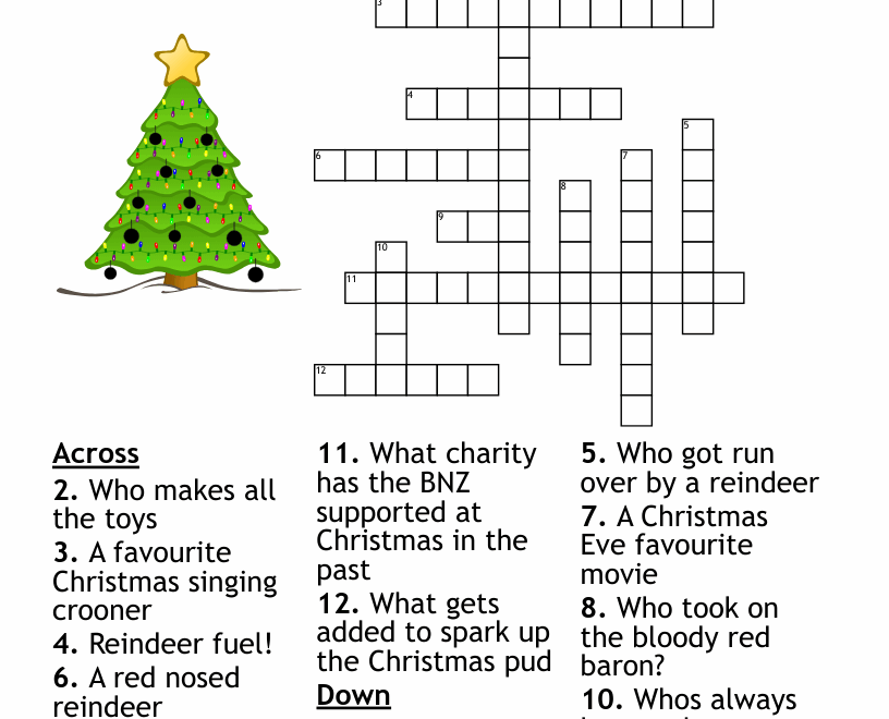 Christmas Crossword WordMint