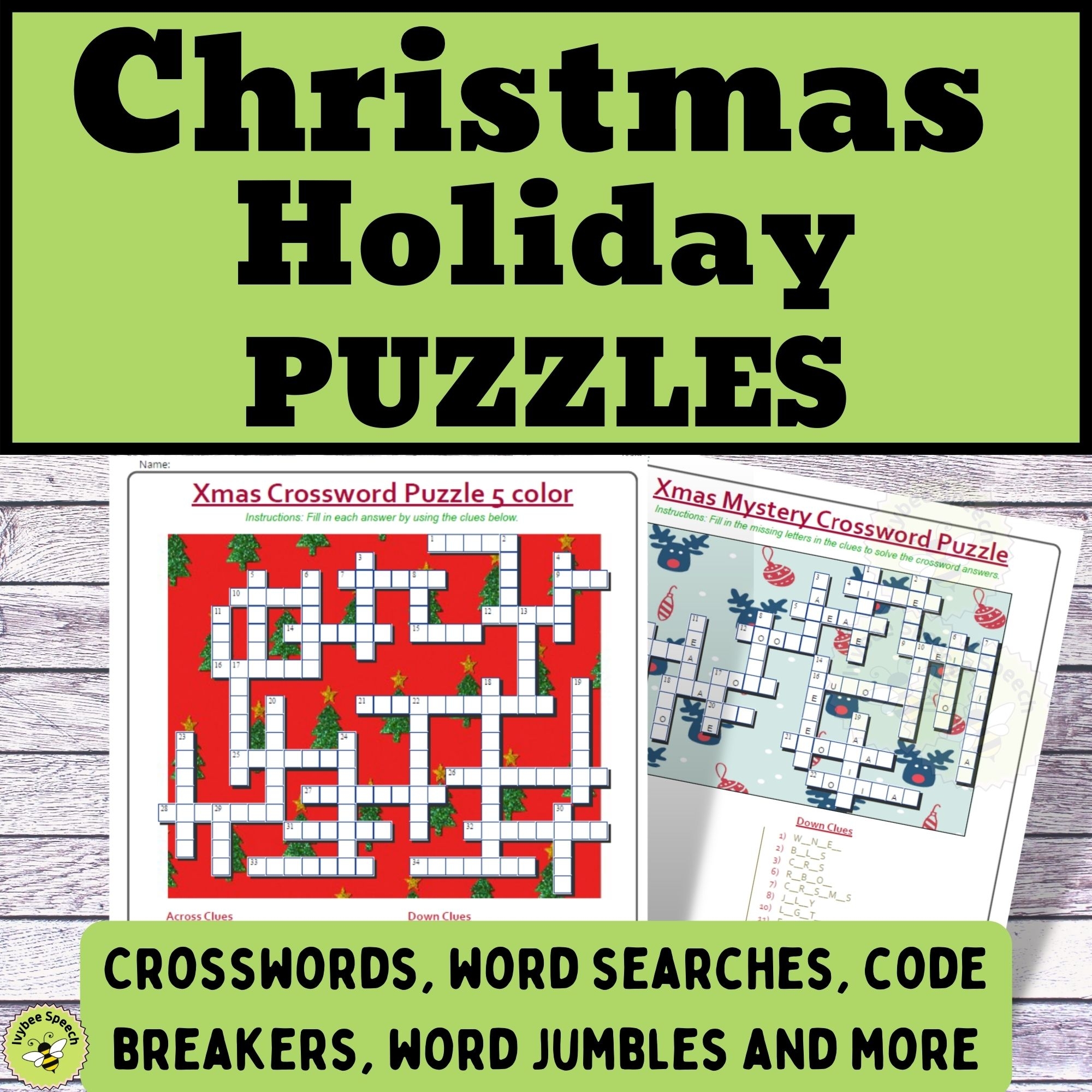 Christmas Holiday Puzzles Crosswords Codebreakers Jumbles Word Searches And More Made By Teachers Christmas Holiday Puzzles Crosswords Codebreakers Jumbles Word Searches And More Made By Teachers