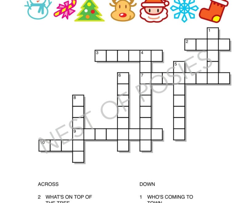 Christmas Word Puzzle Printables For Kids Nest Of Posies