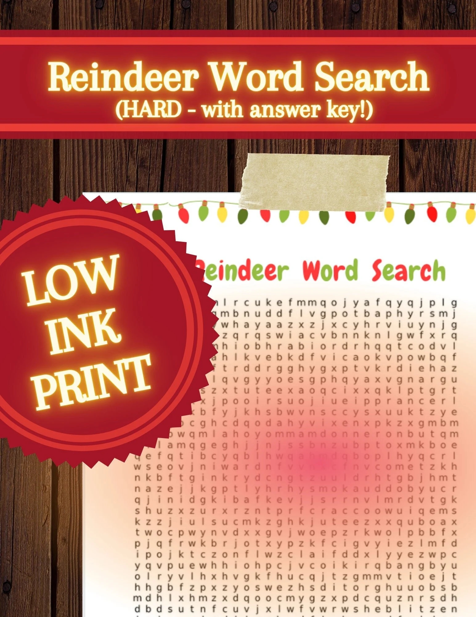 Christmas Word Search Printable HARD With Answer Key LOW INK Etsy Christmas Word Search Printable HARD With Answer Key LOW INK Etsy