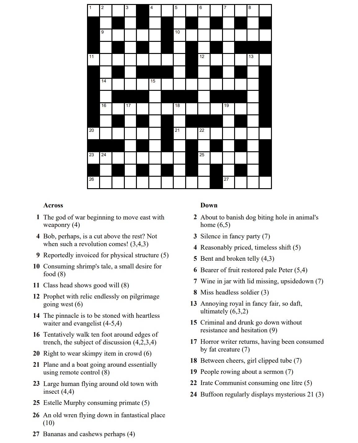 Free Easy Crosswords Printable Free Easy Crosswords Printable