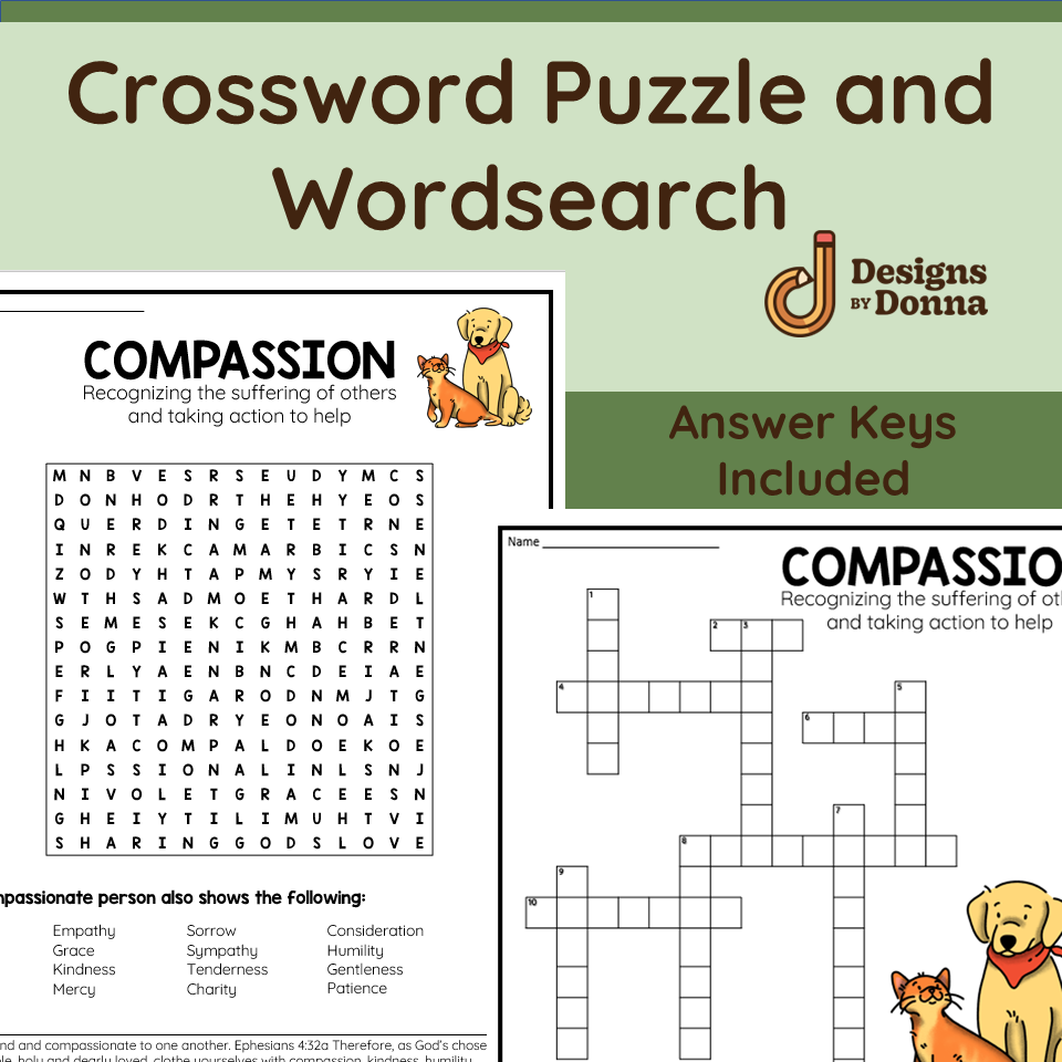 Compassion Christian Character Trait Packet Made By Teachers