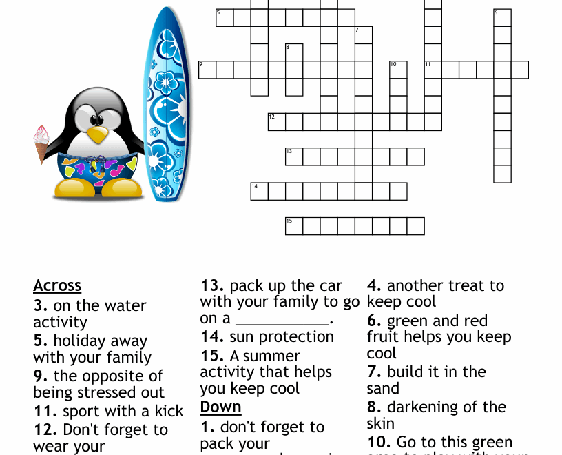 Cross Word Puzzle With Word Bank Crossword WordMint