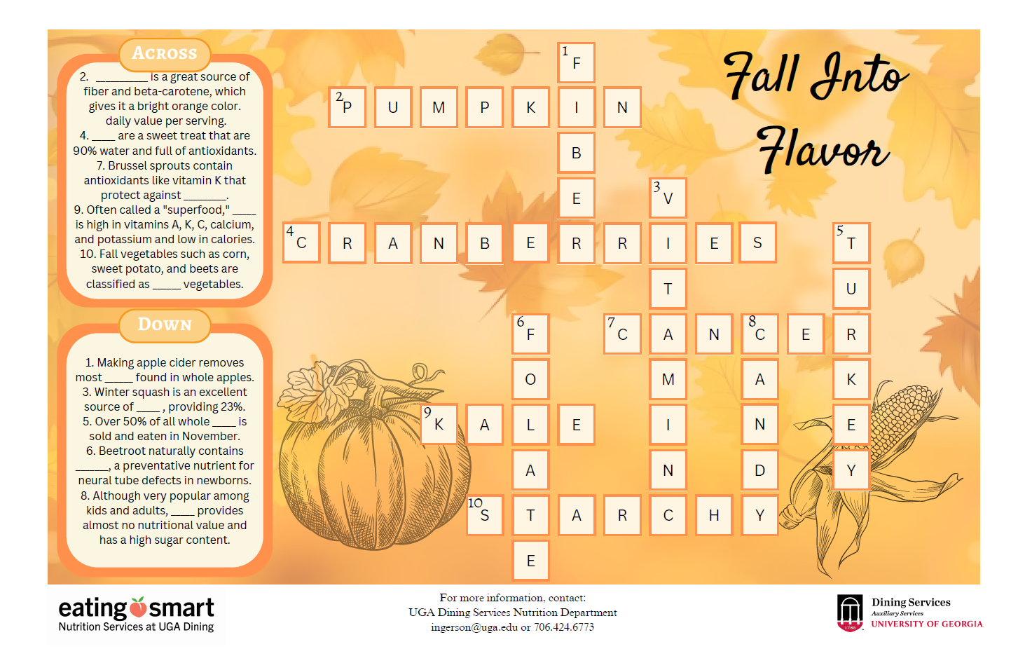 Fall Crossword Puzzles Free Printable