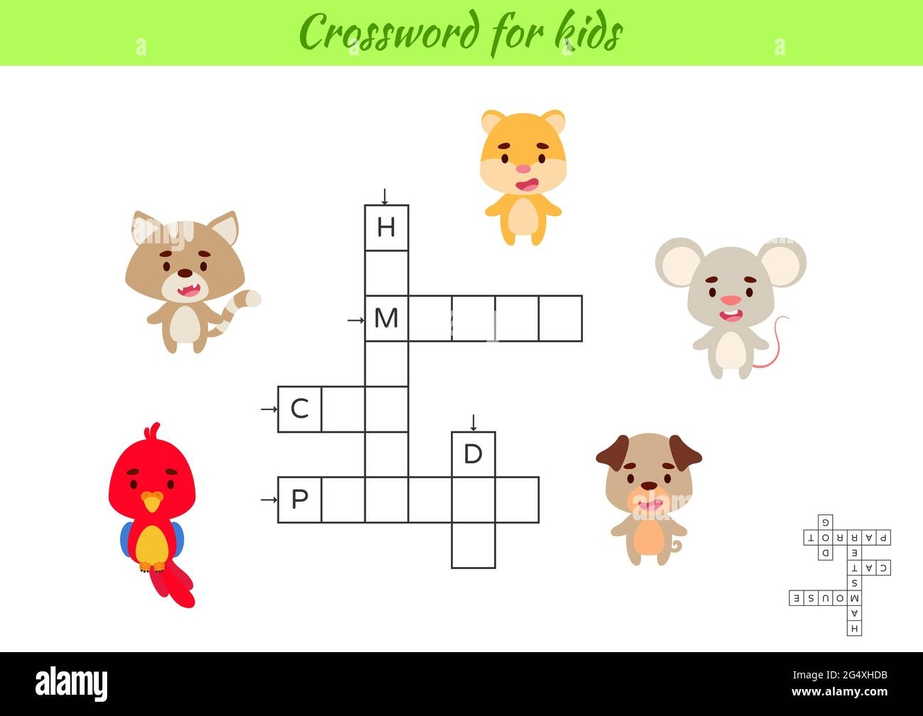 Crossword For Kindergarten Printable